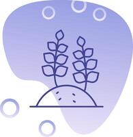 blé pente bulle icône vecteur