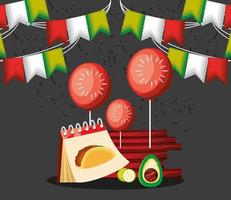 jour des tacos, célébration vecteur