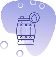 pétrole baril pente bulle icône vecteur