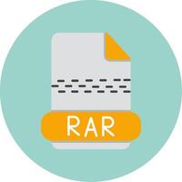 rar plat cercle icône vecteur