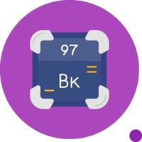 berkelium longue cercle icône vecteur