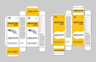 médicament paquet boîte conception. soins de santé médicament boîte paquet Créatif conception. médicament boîte vecteur conception.web
