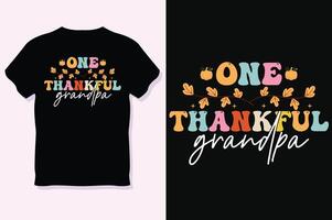 un reconnaissant grand-père, Thanksgiving journée T-shirt conception vecteur