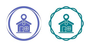 icône de vecteur de localisation de la maison