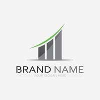 La finance d'entreprise et la conception d'illustration vectorielle de logo de marketing vecteur