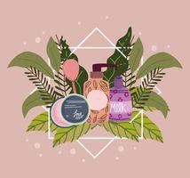 produits de beauté soins personnels vecteur