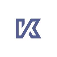 modèle de conception de logo lettre initiale k vecteur