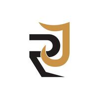 initiale jr lettre logo vecteur modèle conception. Créatif abstrait lettre rj logo conception. lié lettre rj logo conception.