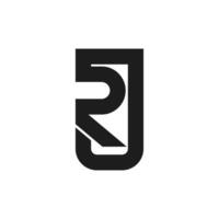 initiale jr lettre logo vecteur modèle conception. Créatif abstrait lettre rj logo conception. lié lettre rj logo conception.