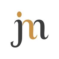 initiale lettre jm logo ou mj logo vecteur conception modèle