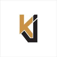 initiale lettre jk logo ou kj logo vecteur conception modèle