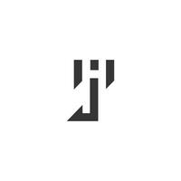 salut, jh, h et j abstrait initiale monogramme lettre alphabet logo conception. vecteur