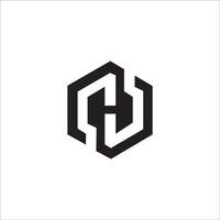 initiale lettre hh logo ou h logo vecteur conception modèle