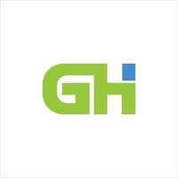 initiale lettre gh ou hg logo vecteur modèles