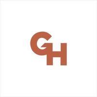 initiale lettre gh ou hg logo vecteur modèles