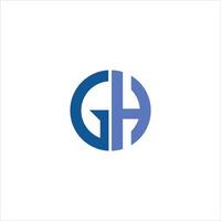 initiale lettre gh ou hg logo vecteur modèles