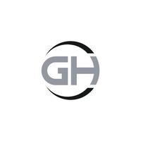 initiale lettre gh ou hg logo vecteur modèles