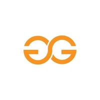 initiale lettre g logo vecteur conception.