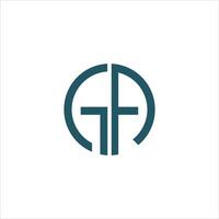 initiale lettre fg logo ou gf logo vecteur conception modèle