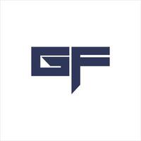 initiale lettre fg logo ou gf logo vecteur conception modèle