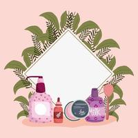 cosmétiques beauté et soins personnels vecteur