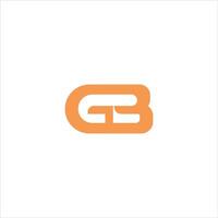 initiale lettre bg logo ou gb logo vecteur conception modèle