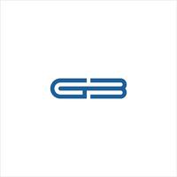initiale lettre bg logo ou gb logo vecteur conception modèle