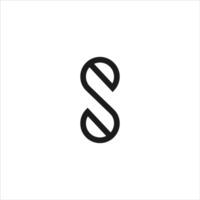initiale lettre es ou se logo vecteur logo conception