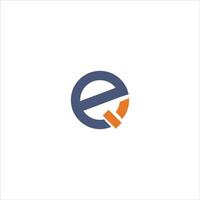 initiale lettre eq ou qe logo vecteur logo conception