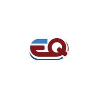 initiale lettre eq ou qe logo vecteur logo conception