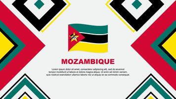 mozambique drapeau abstrait Contexte conception modèle. mozambique indépendance journée bannière fond d'écran vecteur illustration. mozambique indépendance journée