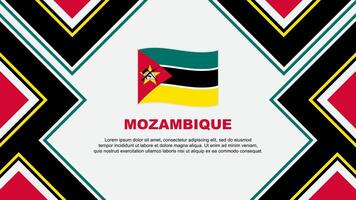 mozambique drapeau abstrait Contexte conception modèle. mozambique indépendance journée bannière fond d'écran vecteur illustration. mozambique vecteur