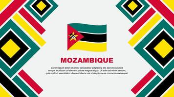 mozambique drapeau abstrait Contexte conception modèle. mozambique indépendance journée bannière fond d'écran vecteur illustration. mozambique