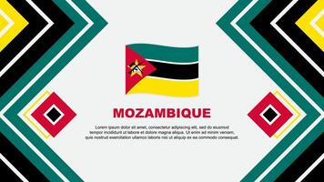 mozambique drapeau abstrait Contexte conception modèle. mozambique indépendance journée bannière fond d'écran vecteur illustration. mozambique conception