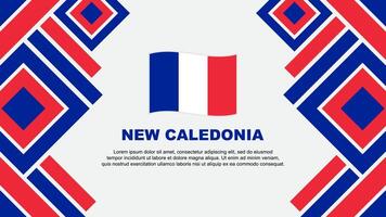 Nouveau calédonie drapeau abstrait Contexte conception modèle. Nouveau calédonie indépendance journée bannière fond d'écran vecteur illustration. Nouveau calédonie