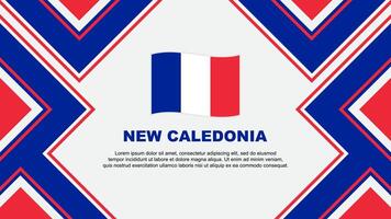 Nouveau calédonie drapeau abstrait Contexte conception modèle. Nouveau calédonie indépendance journée bannière fond d'écran vecteur illustration. Nouveau calédonie vecteur