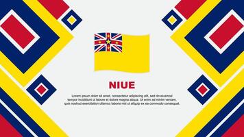 niue drapeau abstrait Contexte conception modèle. niue indépendance journée bannière fond d'écran vecteur illustration. niue dessin animé