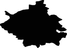 Cambridgeshire uni Royaume silhouette carte vecteur