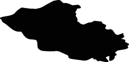 Fermanagh uni Royaume silhouette carte vecteur