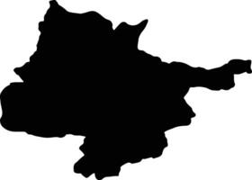 hirat afghanistan silhouette carte vecteur