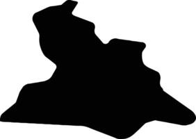 Lewisham uni Royaume silhouette carte vecteur