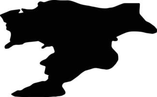 murène uni Royaume silhouette carte vecteur