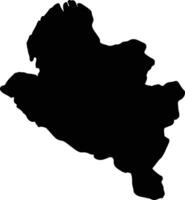 Narino Colombie silhouette carte vecteur