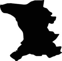 chirak Arménie silhouette carte vecteur