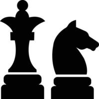 échecs icône dans plat ensemble. isolé sur échecs pièce, échec et mat. pion, chevalier, reine, évêque, cheval, tour, stratégie des sports activité intelligent planche Jeu éléments vecteur pour applications la toile