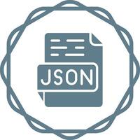 json vecteur icône