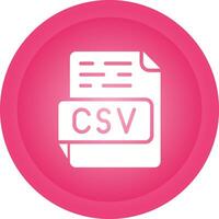 icône de vecteur csv