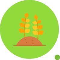 blé longue cercle icône vecteur