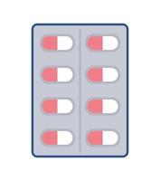 conception de comprimé de pilule vecteur