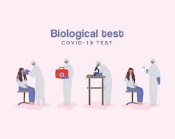 affiche de test biologique vecteur